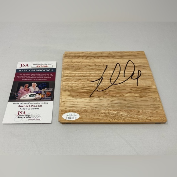 Kareem Rush signed 6x6 Floor Los Angeles Lakers Missouri Tigers JSA COA